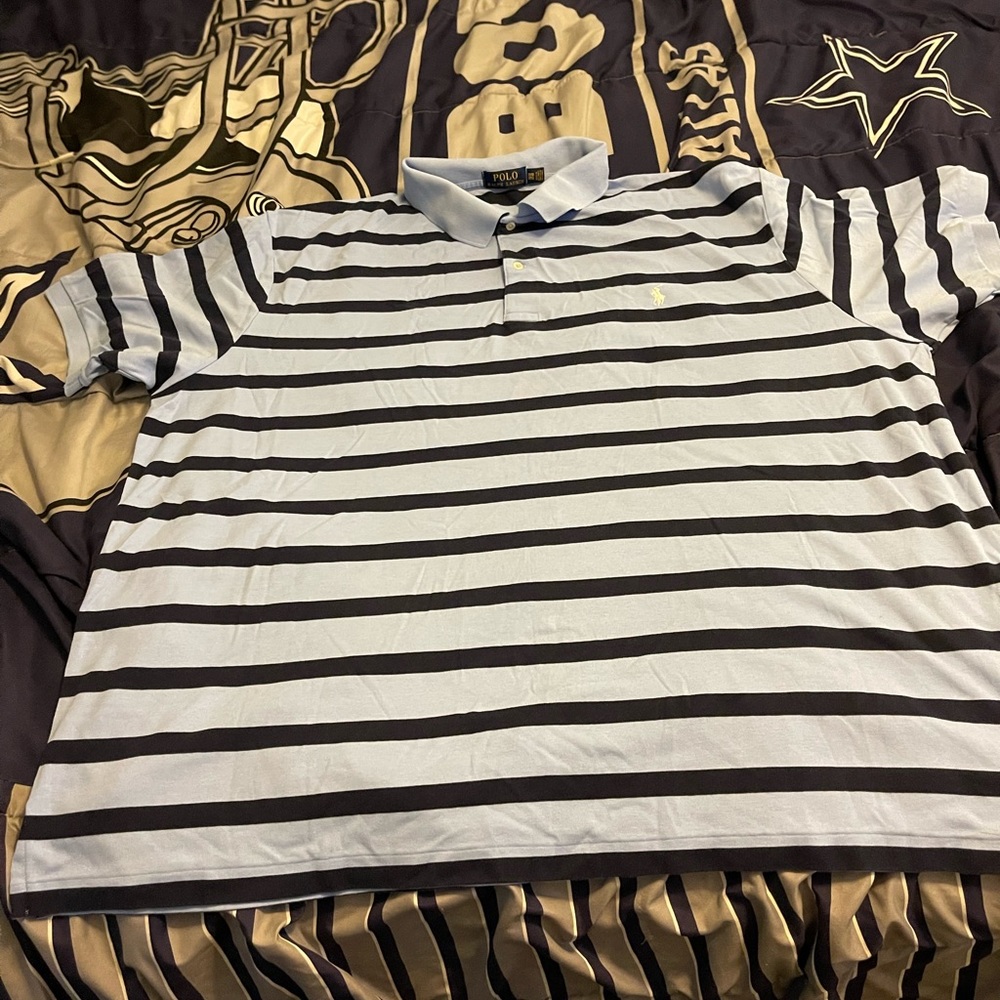 Ralph Lauren Polo - Blue Stripes w/ White Pony